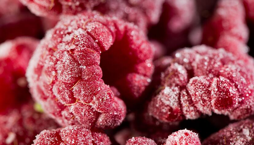 Beeren sollten einzeln auf einem Tablett vorfrieren, damit sie nicht zusammenkleben.