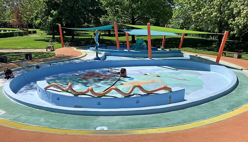 Das Kinderbecken im Ernst-Freyer-Bad in Obereisesheim ist nach dem Hochwasser wieder hergerichtet worden. Nun soll das Bad insgesamt saniert worden.