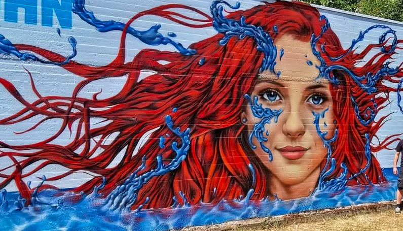 Ein Kunstprojekt der Stadtwerke vor zwei Jahren mit dem lokalen Graffiti-K&uuml;nstler Bernd Eisold hat die Menschen begeistert.