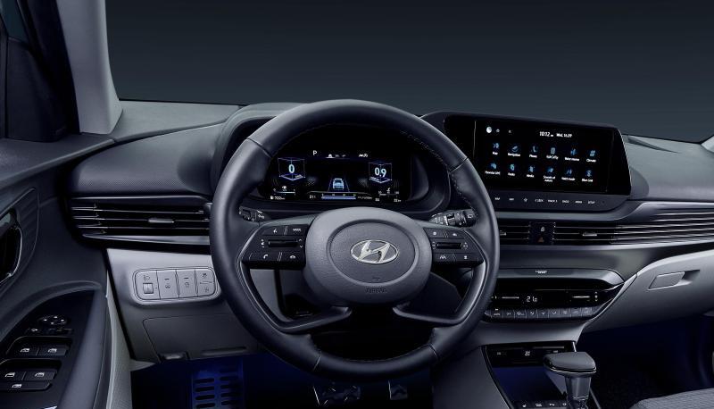 Digitale Ausstattung und Ambiente des Hyundai Bayon stammen vom i20.