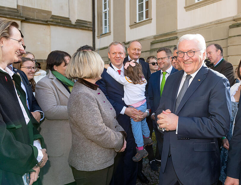 Bundespräsident Frank-Walter Steinmeier zu Besuch im Kloster Schöntal