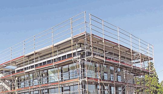 2600 Quadratmeter Nutzfläche bietet das neue Bürogebäude.
Foto: Veigel 2600 Quadratmeter Nutzfläche bietet das neue Bürogebäude.
Foto: Veigel