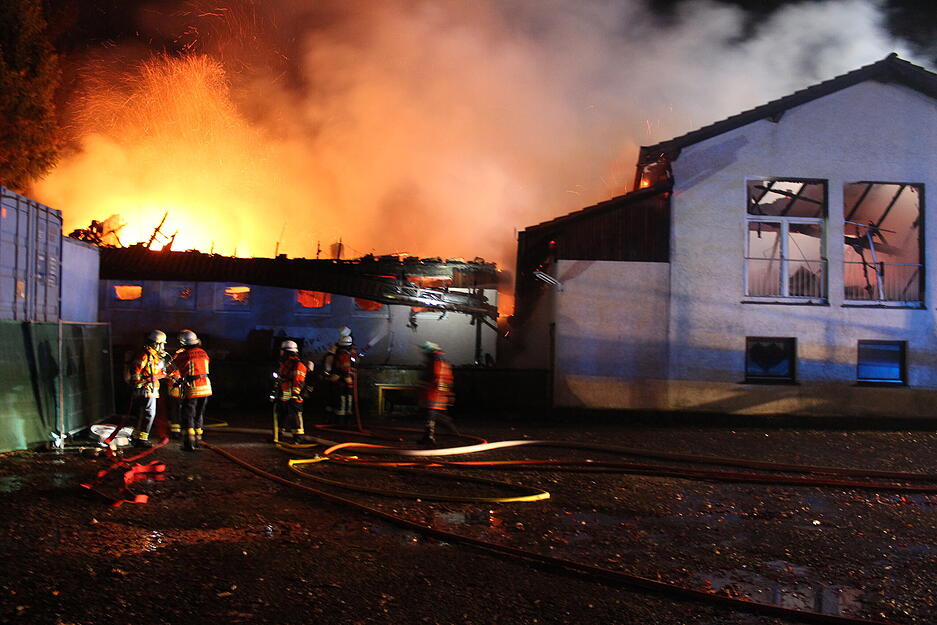 Brand im Sportheim Gundelsheim-Tiefenbach