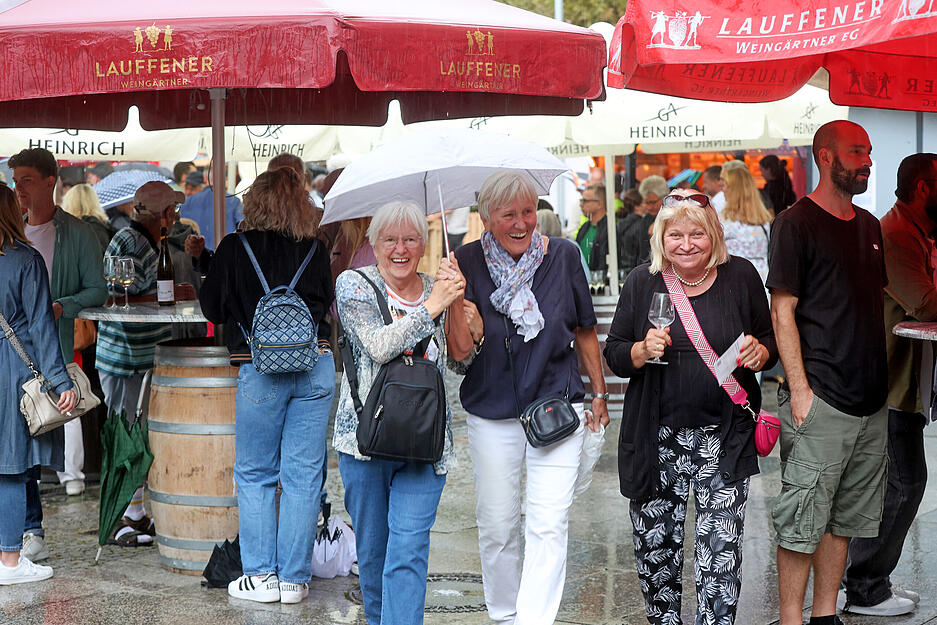 Viel Regen am Weindorf-Sonntag.