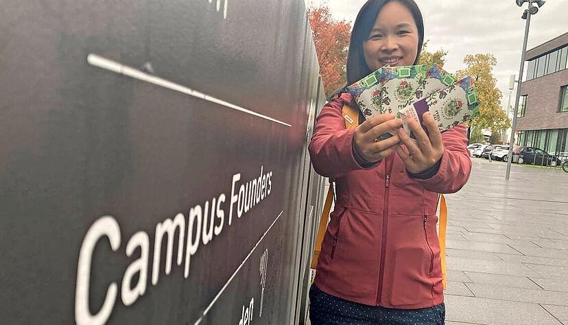 Mit Unterst&uuml;tzung der Campus Founders Heilbronn: Yubo Zhang gr&uuml;ndet mit ihrem Ehemann Thilo Strau&szlig; das Unternehmen Super-Duper-Snack.