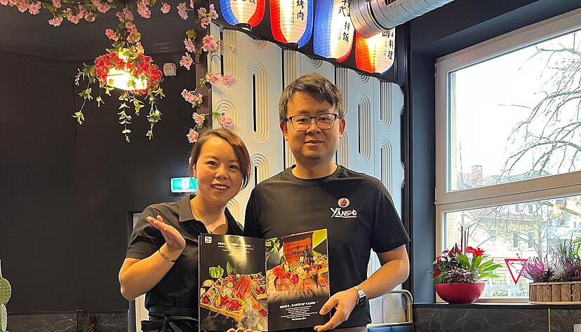 Shenglan Chen und Xu Feng Yan betreiben seit dem 5. Dezember ein neues  Koreanisches Barbeque-Restaurant in der Karlstra&szlig;e.