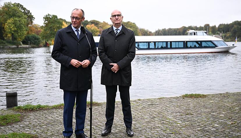 Merz war zu Gast in Brandenburg - eine seiner &Auml;u&szlig;erungen dort sorgt f&uuml;r massive Kritik.