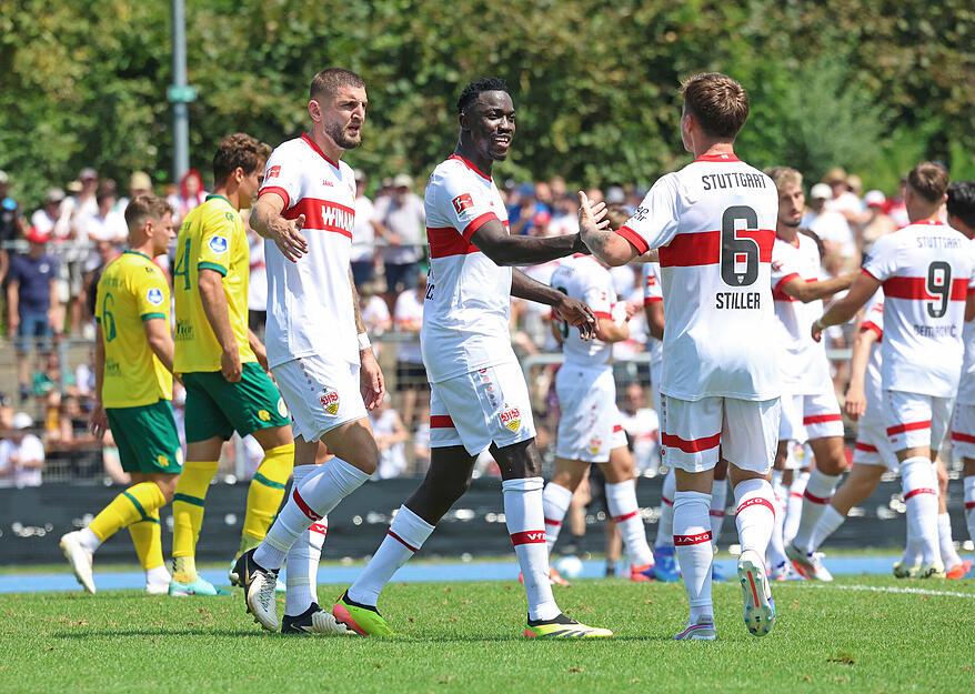 VfB Stuttgart vs. Fortuna Sittard. Frankenstadion Heilbronn.