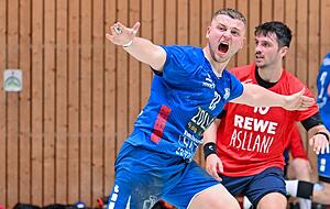 Andreas Horst (links) bejubelt ein Tor gegen die SG Ober-/Unterhausen. Andreas Horst (links) bejubelt ein Tor gegen die SG Ober-/Unterhausen.