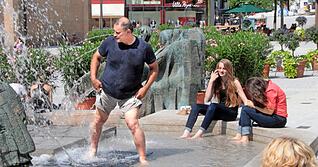 Wann die Region besonders schwitzte Wann die Region besonders schwitzte