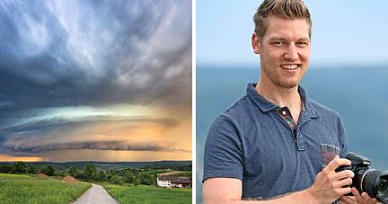 Sturmjäger Maximilian Ziegler fotografiert extreme Wetterereignisse wie Gewitter aus nächster Nähe. Sturmjäger Maximilian Ziegler fotografiert extreme Wetterereignisse wie Gewitter aus nächster Nähe.