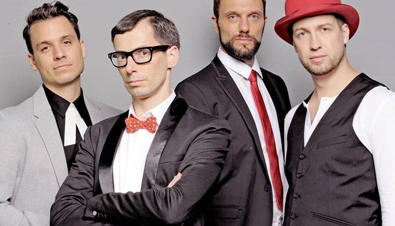 Gilt als Deutschlands A-Cappella-Band Nummer eins: Maybebop aus Hannover. Kommenden Donnerstag tritt die Gruppe um Bassist Sebastian Schr&ouml;der (dritter von links) im Theater Heilbronn auf. Foto: privat