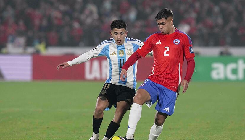 Almada bereitete das einzige Tor der Partie in Chiles Hauptstadt Santiago vor.