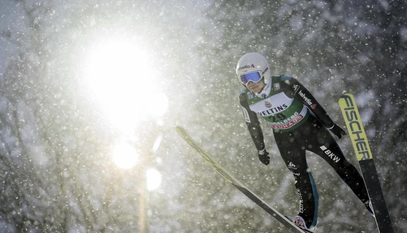 Möchte noch einmal Olympiasieger werden: Simon Ammann aus der Schweiz. Foto: Marcel Bieri Möchte noch einmal Olympiasieger werden: Simon Ammann aus der Schweiz. Foto: Marcel Bieri