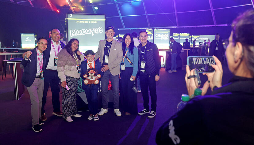 Begeisternder Gast: Der zehnjährige David Da Vinci aus Mexico stellte sein Start-up "Macayos" auf der Slush'D in Heilbronn vor.