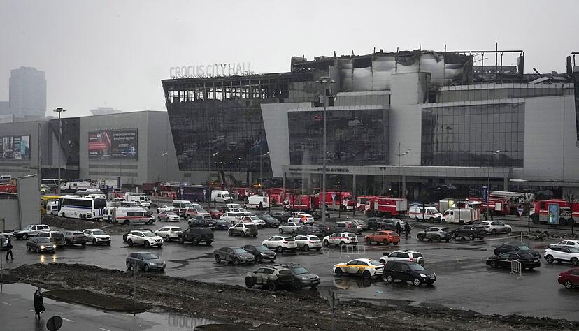 Fast 150 Menschen wurden bei dem Überfall auf die Moskauer Konzerthalle Crocus City Hall getötet. (Archivbild) Fast 150 Menschen wurden bei dem Überfall auf die Moskauer Konzerthalle Crocus City Hall getötet. (Archivbild)
