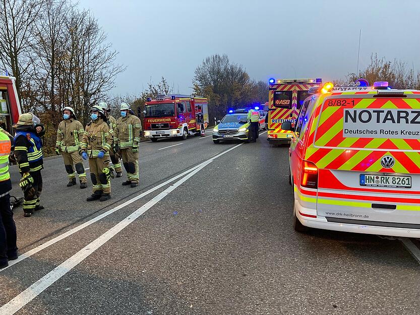 Schwerer Unfall auf der B39a Schwerer Unfall auf der B39a