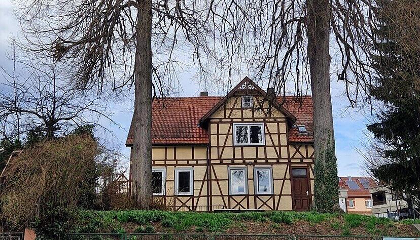 Das ehemalige Pfadfinderhaus steht leer und soll auf Wunsch der Evangelischen Kirche abgerissen, und die beiden Linden sollen gef&auml;llt werden.