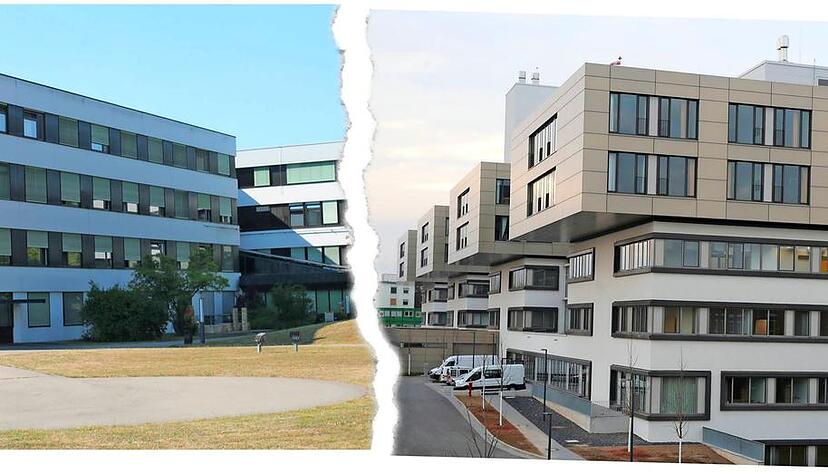 So hätten es sich die Hohenloher schon früher gewünscht: In der Sitzungspause diskutiert Landrat Matthias Neth (rechts) mit Bürgern, die fürs Künzelsauer Krankenhaus demonstrieren.Foto: Ralf Reichert