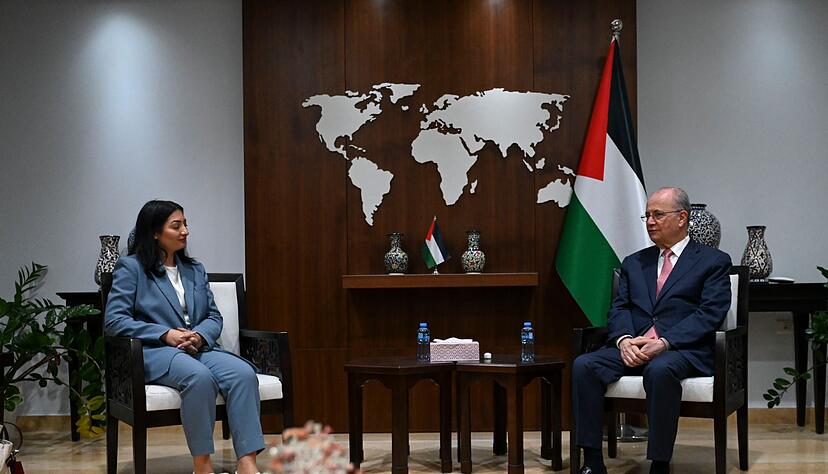 Am Dienstag traf Entwicklungsministerin Reem Alabali Radovan (SPD) den Ministerpr&auml;sidenten der pal&auml;stinensischen Autonomiebeh&ouml;rde in Ramallah. (Archivfoto)