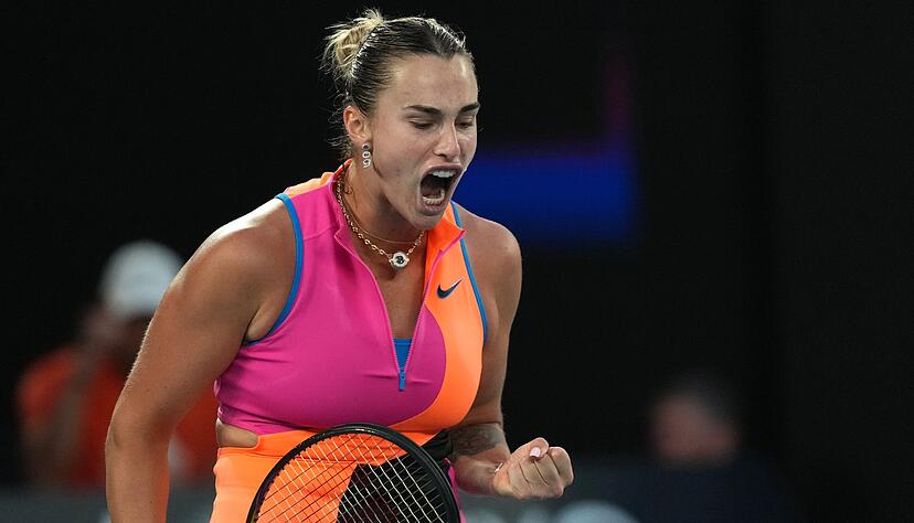 Aryna Sabalenka steht in Melbourne zum vierten Mal in Serie im Finale. Aryna Sabalenka steht in Melbourne zum vierten Mal in Serie im Finale.