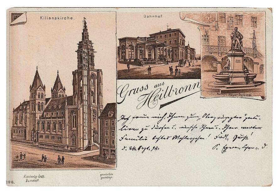 Die älteste Postkarte, die auf meine.stimme eingestellt wurde, stammt aus dem Jahr 1894 und zeigt Motive aus Heilbronn. Die älteste Postkarte, die auf meine.stimme eingestellt wurde, stammt aus dem Jahr 1894 und zeigt Motive aus Heilbronn.