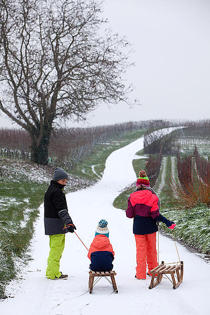 Schneefall in der Region