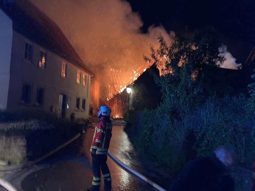 Brand in Bad Friedrichshall-Duttenberg