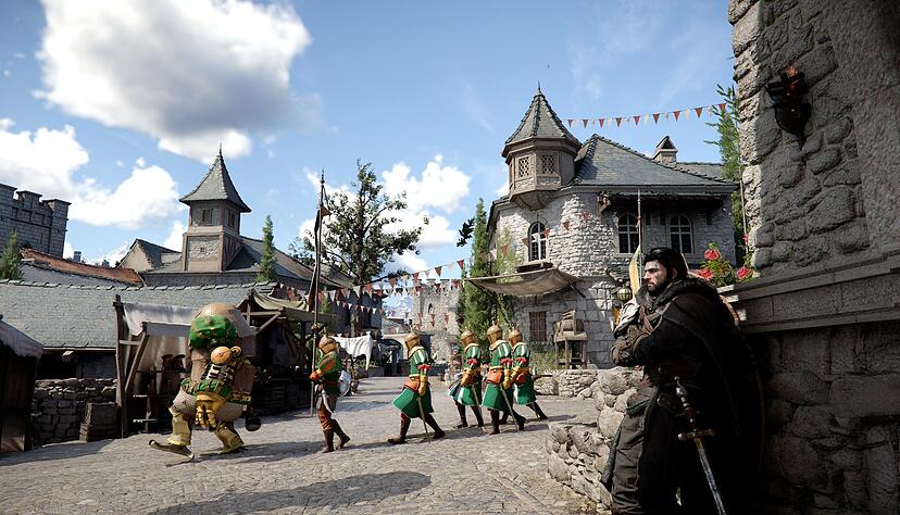 In den St&auml;dten wimmelt es nur so von H&auml;ndlern, Questgebern und anderen Spielfiguren.