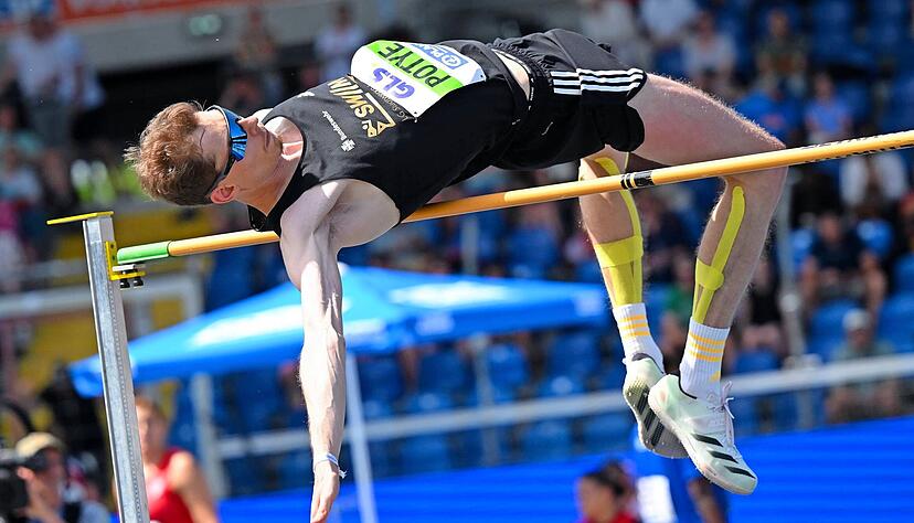 Bei den deutschen Meisterschaften in Braunschweig holt Tobias Potye zwar den Titel, doch seine 2,18 Meter sind international bestenfalls zweitklassig.