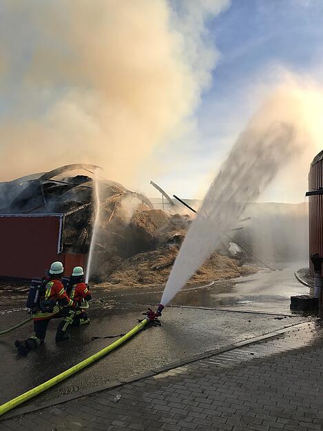 Brand auf Hof in Bad Rappenau
