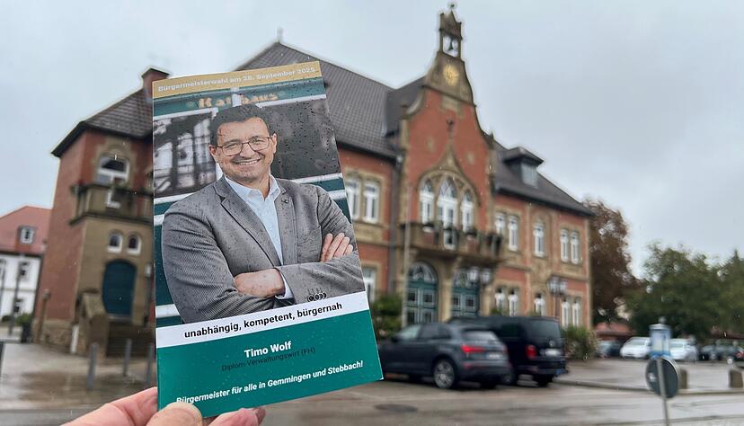 Am Sonntag wird in Gemmingen und Stebbach gewählt. Einziger Kandidat ist der Amtsinhaber Timo Wolf.
