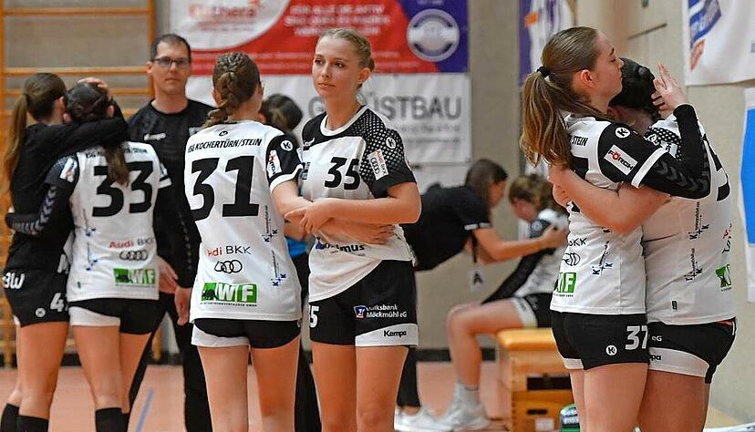 Die neuen A-Juniorinnen der HSG Kochertürn/Stein um Felicitas Steinbach (Mitte) konnten nicht an ihre vorangegangene gute Liga-Saison anknüpfen.