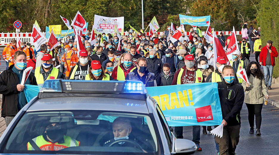 Verdi-Streik in Gundelsheim