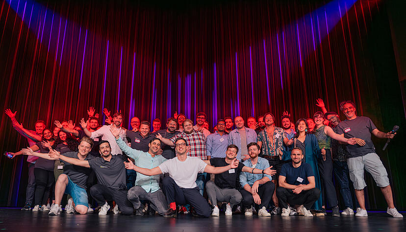 Der sogenannte Demo Day des AI-Founder-Programms. Zehn Start-up-Teams dürfen hier ihre Ideen vorstellen. Der sogenannte Demo Day des AI-Founder-Programms. Zehn Start-up-Teams dürfen hier ihre Ideen vorstellen.