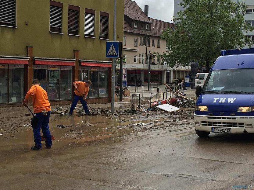 Aufräumarbeiten in Künzelsau | 30.05.