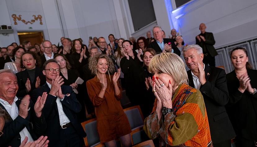 Schauspielerin Judy Winter wird bei der Verleihung des Götz-George-Preises gefeiert. Schauspielerin Judy Winter wird bei der Verleihung des Götz-George-Preises gefeiert.