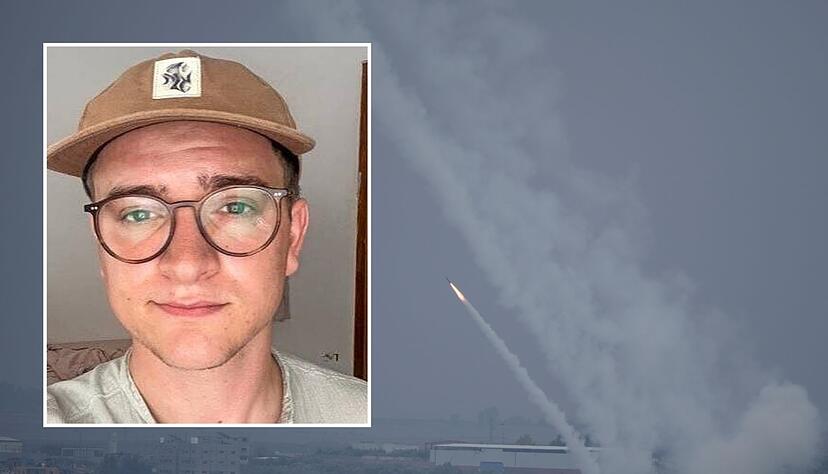 Luis Georg Müller aus Wüstenrot in seiner Studenten-WG in Tel Aviv. Luis Georg Müller aus Wüstenrot in seiner Studenten-WG in Tel Aviv.