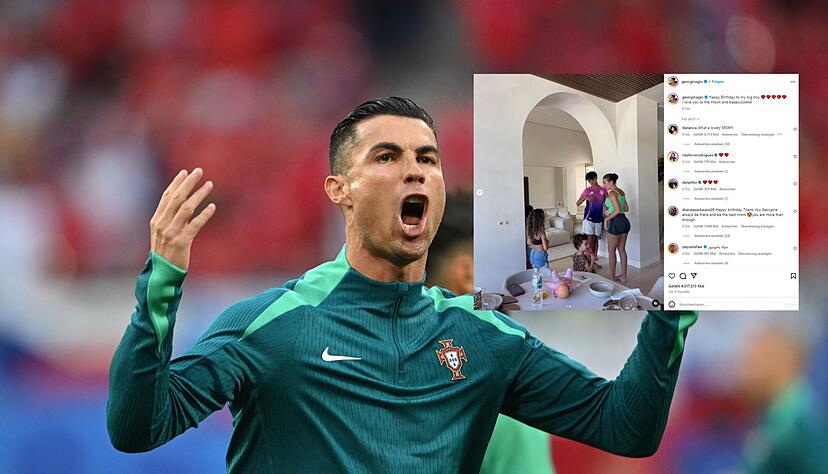 Der Sohn von Portugal-Star Cristiano Ronaldo zeigt sich auf Instagram im DFB-Trikot.