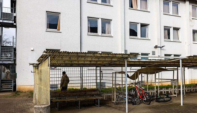 Eine Landeserstaufnahmeeinrichtung für Geflüchtete. Eine Landeserstaufnahmeeinrichtung für Geflüchtete.