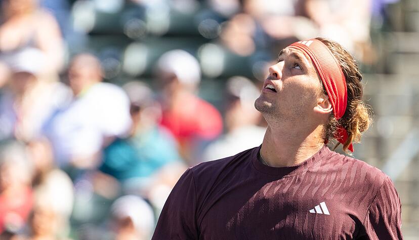 F&uuml;r Alexander Zverev ist das Turnier in Indian Wells nach dem ersten Match schon wieder vorbei.