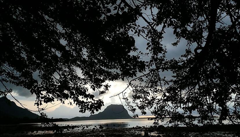Der Berggipfel Le Morne Brabant auf Mauritius Der Berggipfel Le Morne Brabant auf Mauritius