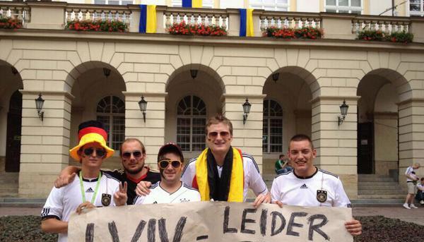 Hohenloher EM-Fans in Lviv Hohenloher EM-Fans in Lviv