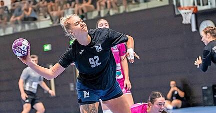 Kreisl&auml;uferin Stefanie Kaiser kam gegen die Spono Eagles von der Bank, machte dann aber mit vier Treffern ein gutes Spiel.