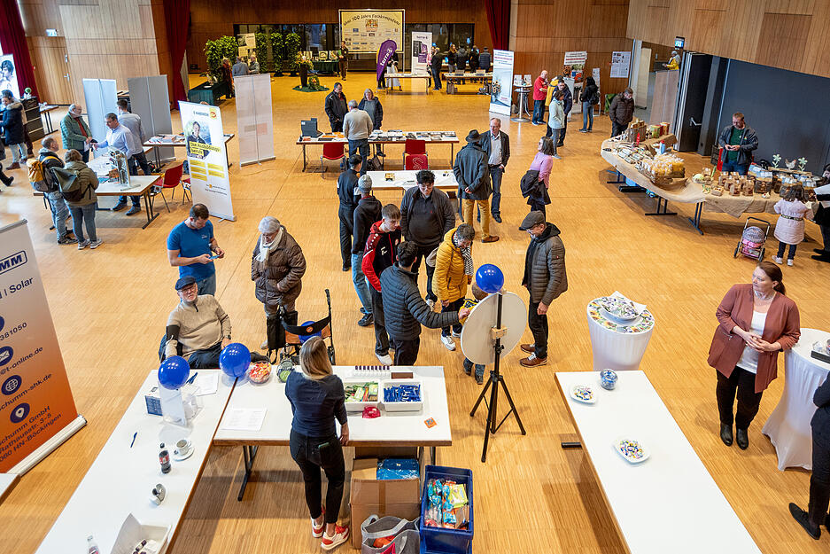 Hier pr&auml;sentierten sich auf Initiative des GHV mit Daniel Alexander und Kirsten Fegert an der Spitze bei einer Leistungsschau 13 &ouml;rtliche Firmen.