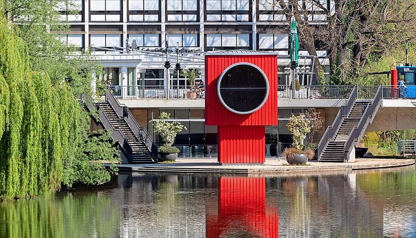 Auf der Inselspitze kann man vom Gro&szlig;stadttreiben abschalten.