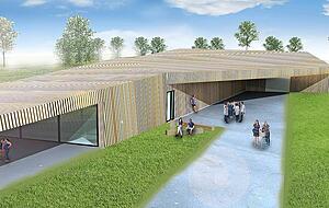 Der Entwurf der Architekten Krummlauf, Teske, Happold ging aus einem Wettbewerb hervor. Diese Visualisierung wird nun etwas abgeändert realisiert.
Foto: privat