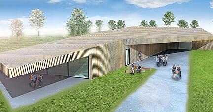 Der Entwurf der Architekten Krummlauf, Teske, Happold ging aus einem Wettbewerb hervor. Diese Visualisierung wird nun etwas abgeändert realisiert.
Foto: privat