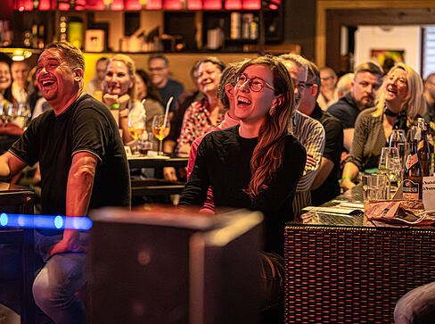 Pointen auf Wanderschaft.