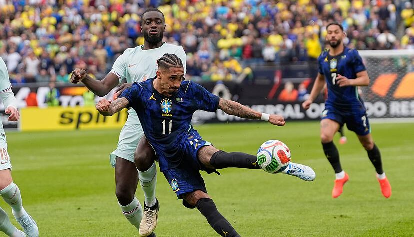 Brasilien kam erst sp&auml;t zum Anschlusstreffer.